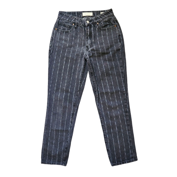 PacSun Denim - Pac Sun Pinstripe Black Mom Jean 24
